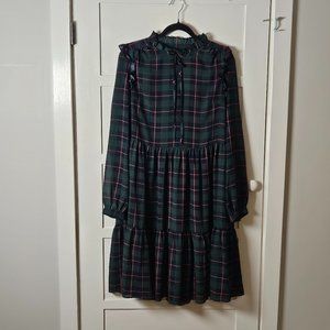 Jcrew Plaid Dress Size Medium